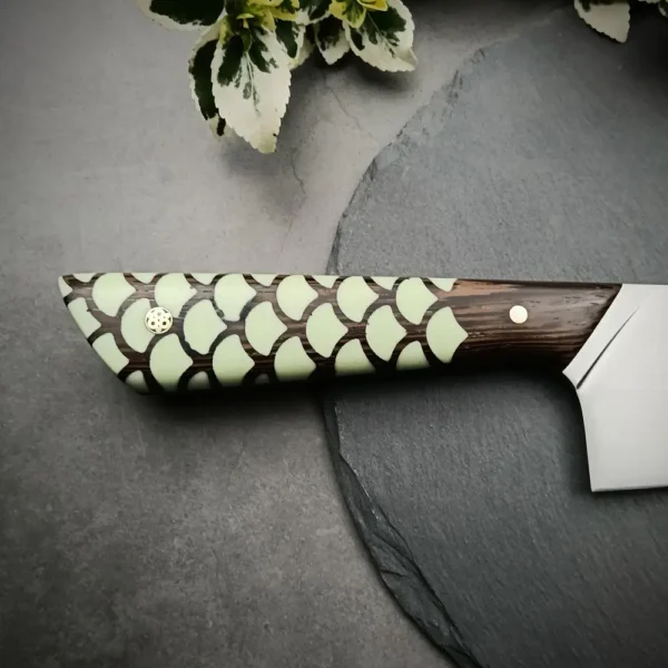 handmade-knives-OOOMS-Mint Scale Chef (10)