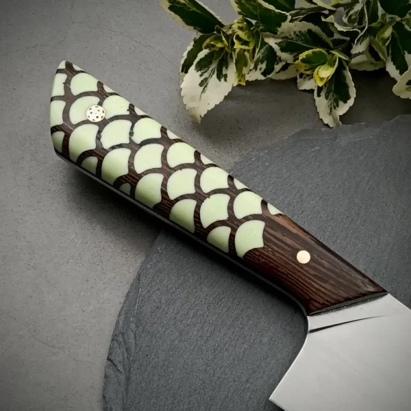 handmade-knives-OOOMS-Mint Scale Chef (9)
